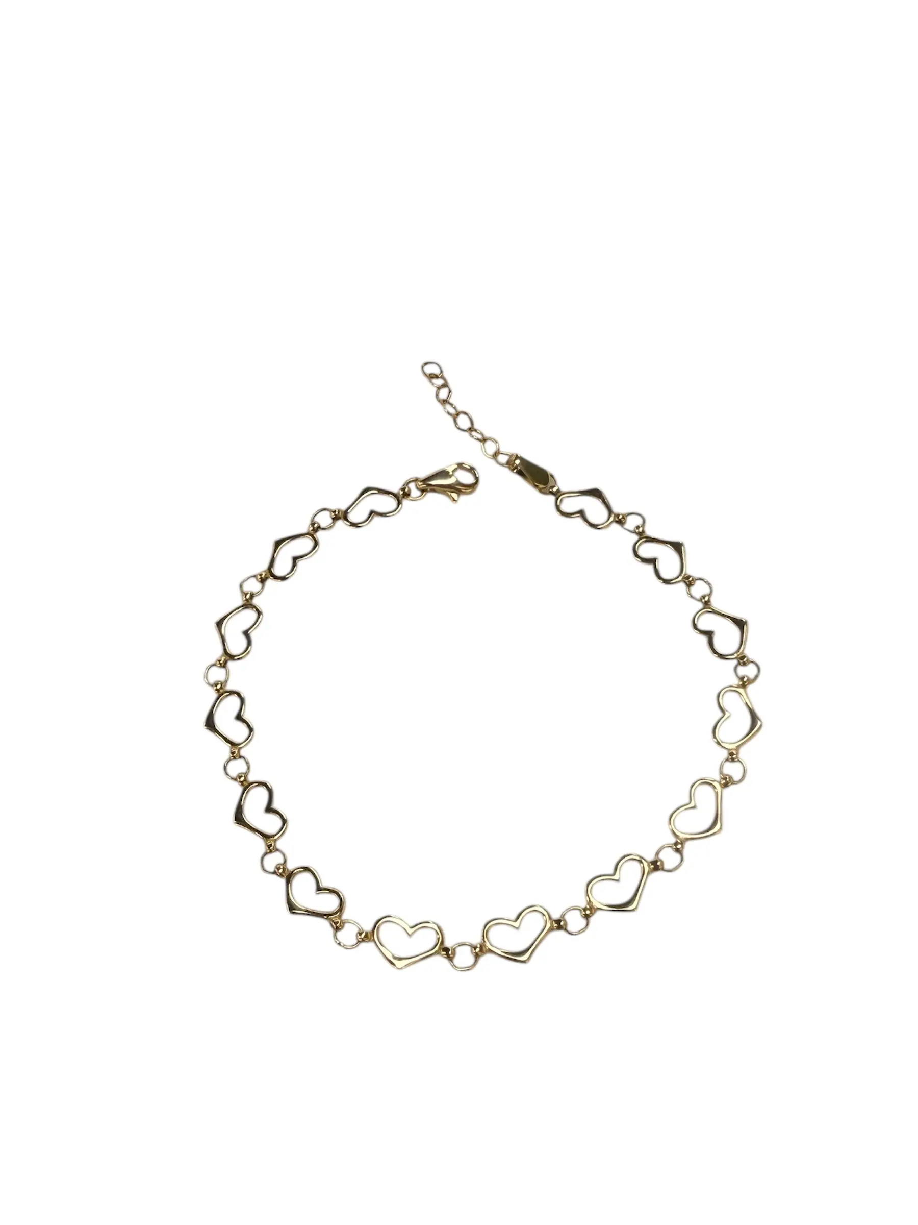 Esclava de corazones oro 14k