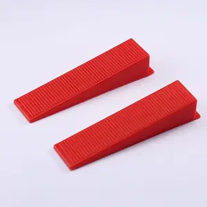 400 Pcs Reusable Tile Leveling System Wedges Kit for 1/8", 1/16", 1/32" Spacers - Tile Leveler Installation Tools for Perfect Tile Alignment(Red, 400)