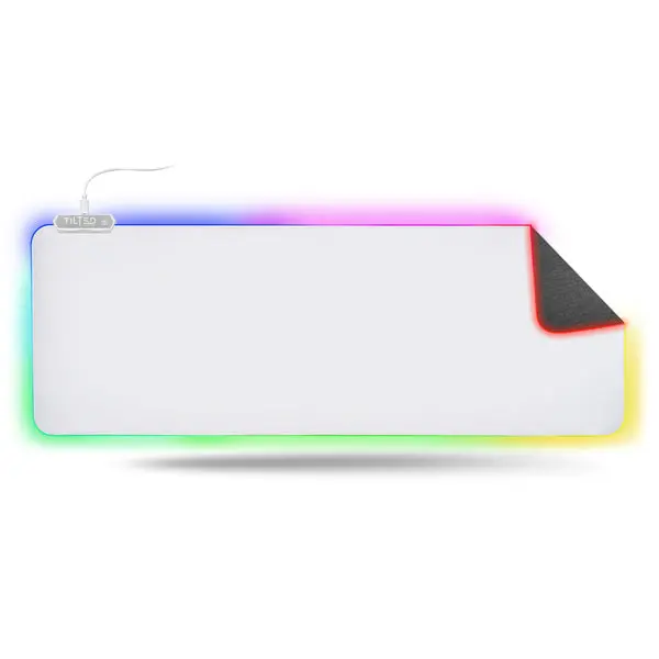 RGB Gaming Mouse Pad XL - White, Perfect for Gaming and Office Use