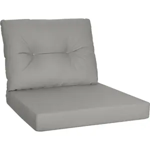 Outdoor Loveseat Cushions for Patio, 24x24 Waterproof Replacement Patio Furniture Cushions, Deep Seat and Backrest Cushion Set for Outdoor Couch, Bench, Swing