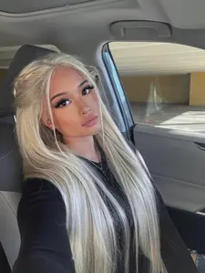 13x4 Blonde Lace Front Wig for Women, Glueless HD Lace Frontal, 180 Density Pre-Plucked, Long Straight Platinum Blonde Wig, 26 Inch