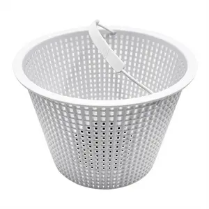 8 Inch Weighted Skimmer Basket for SP1070, Heavy Duty Skimmer Basket for Pool Maintenance, Included Weight and Handle