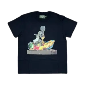DENIM TEARS TEE 'KMG FRUIT PLATE BLACK'