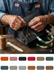 3-Way Structured Commuter Satchel with Scarf | Elegant Top-Handle Shoulder Crossbody Bag | Premium Vegan Leather Tote for Office & Travel