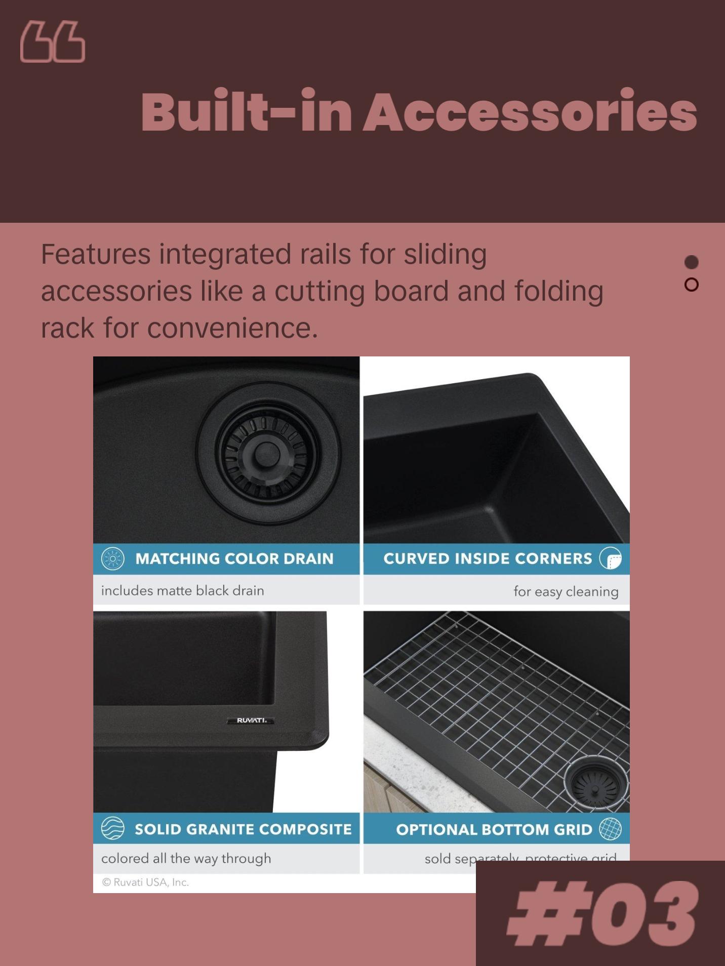 33 x 22 inch Dual-Mount Granite Composite Double Bowl Kitchen Sink