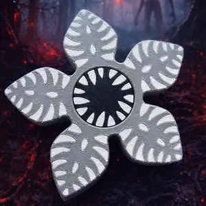Demogorgon Fidget Spinner | 3D Printed Monster Toy, Horror Fan Desk Piece