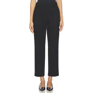 EAVES x Jasmine Tookes Jodi Classic Suiting Cropped Pant in Black