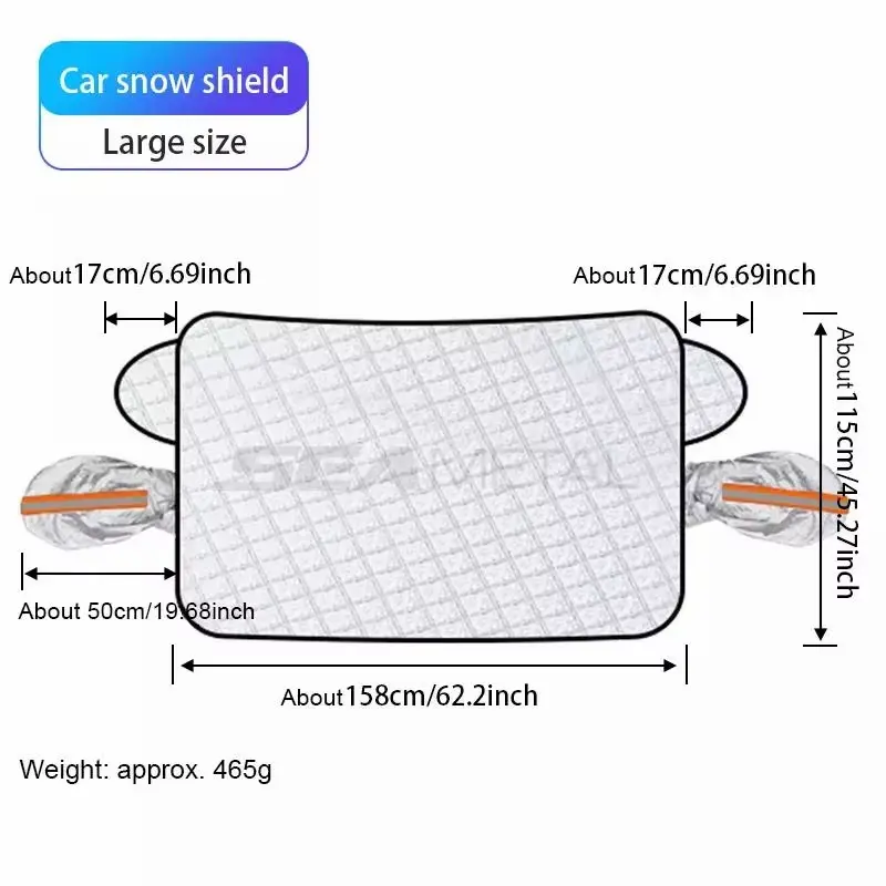 SEAMETAL Magnetic Car Windshield Snow Shield Four Seasons Car Cover Front Window anti UV Frost Protection Snow Cover Sunshade SEAMETAL