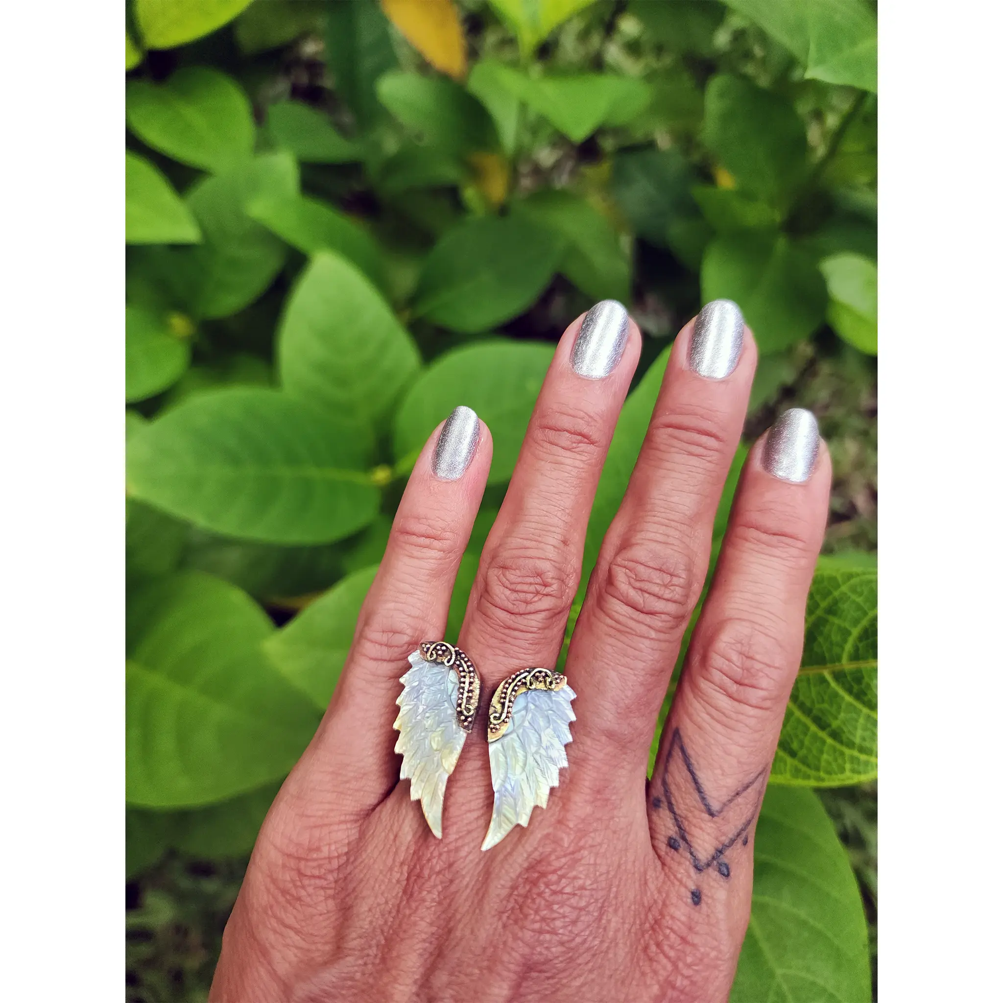 Angel Wing Ring ( Large )