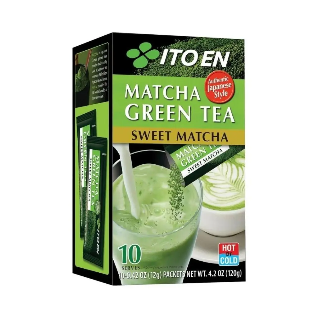 ITO EN Sweet Matcha Tea Powder Beverage, 12g x 10 Pack