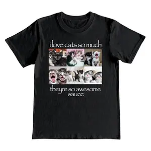 I Love Cats Awesome Sauce Tee - Fun & Stylish Cat Lover Shirt By Osamason Nettspend
