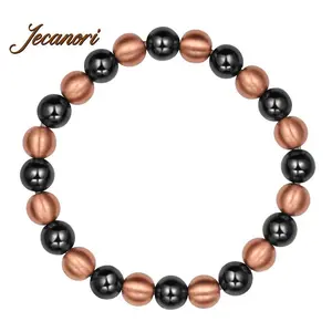 Copper Bracelets for Women Magnetic Bracelet 99.99% Pure Copper Jewelry with 3500 Gauss Magnet Beads Trendy Stack Bangle Elegant Minimalist Bangle