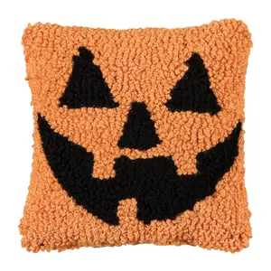 8" x 8" Jack-O-Lantern Petite Pillow by Valerie