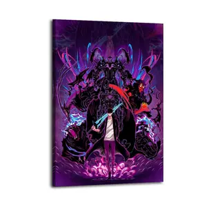 Solo Leveling Canvas Aesthetic For The Bedroom Wall Sitting Room Dormitory Wall Office Wall Poster Decorative Painting Canvas Wall