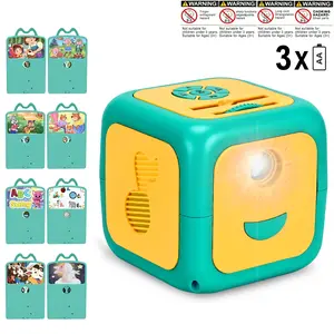 Children's Early Education Projector Toy 8 Fairy Tale Slides, Bedtime Stories, Music Box & Starry Night Light, Light Up, Perfect as a Birthday or Holiday Gift for Boys and Girls