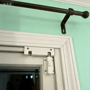 2-Pack Child Safety Sliding Door Lock - Patio Glass Door Security Foot Lock, Reusable Easy Install Sliding Patio Door Lock for Home Security