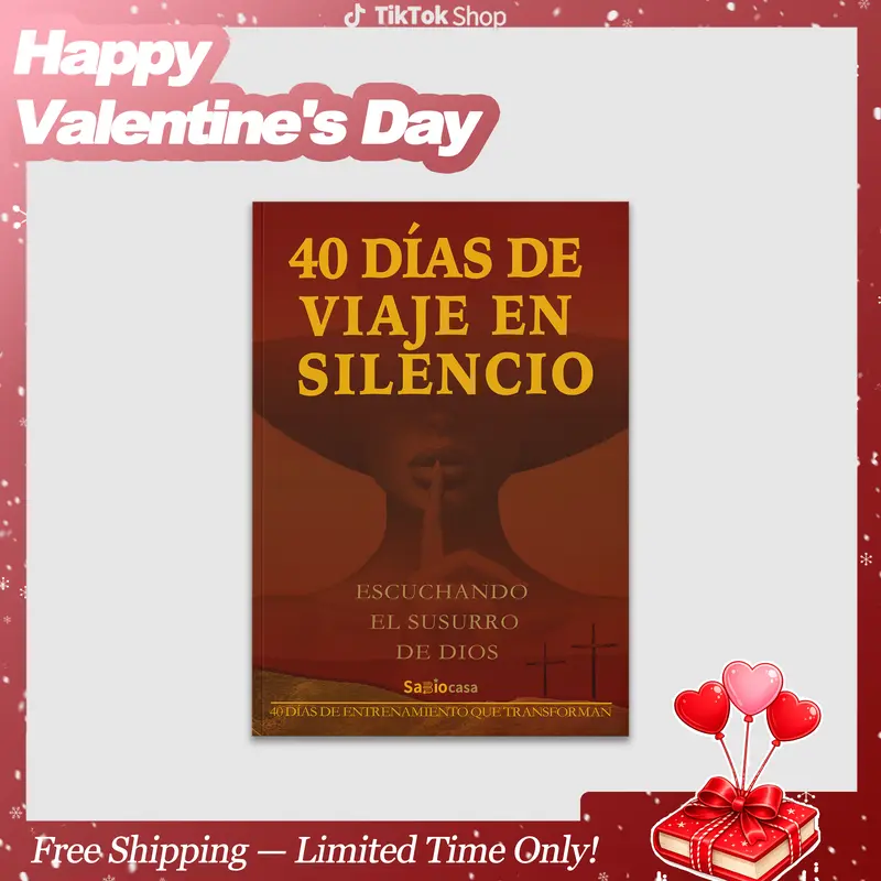 “40 Días de Viaje en Silencio”  Un camino de despertar espiritual.  40 días, 40 silencios, 40 encuentros con Dios y contigo mismo.  Christmas, Christmas gifts, suitable for giving to husband and wife.Happy Valentine's Day! Valentine's Day Gifts