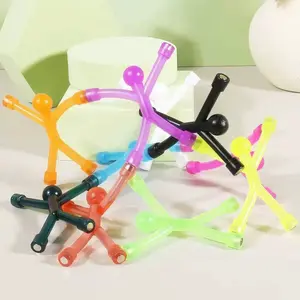 10 Magnetic Clear Character Toys, Colorful Magnetic Boys and Girls Stress Relief Toys, Construction Magnets for Kids 4+, and Fun Fridge Plastic Magnets for Stress Relief