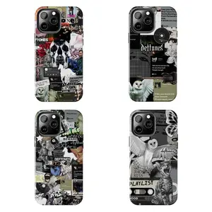 Deftones Vintage Collage Collection Phone Case, Adrenaline, Around The Fur Cat, Diamond Eyes Compatible with iPhone 13, 14, 15,16