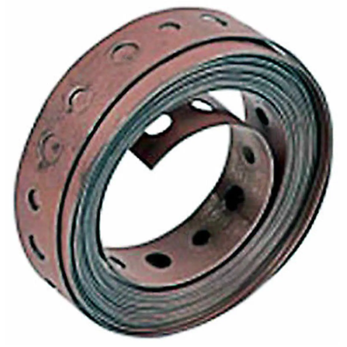 Oatey Copper Plated Steel Pipe Hanger Strap - 24-Gauge, 0.75 in x 10 ft Roll for Hanging Pipe from Joists or Rafters (Sailing Water Sports Plumbing Accessory)