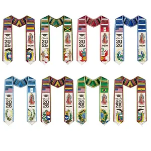 Class of 2026 Graduation Stole, High School College Graduation Sash Satin 78", Mexican Graduation Sash 2026