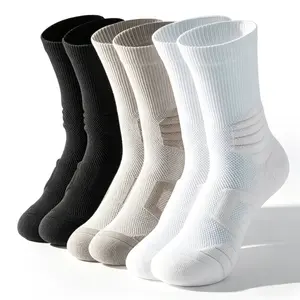3 Pair BREATHABLE CREW SOCKS for Men & Women – Long-Staple Cotton, High Stitch Count, Cushioned Athletic Socks with Arch Compression, Reinforced Heel & Toe, Anti-Blister for Running, Walking, Daily Wear