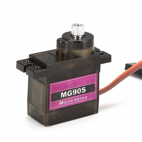 MG90S Plastic Gear RC Micro Servo Part, 13.4g High Operating Speed Remote Control Toy Accessory for RC Trucks, Racing Cars