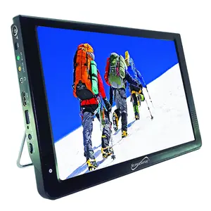 Supersonic SC-2812 12" Portable Ultra Lightweight Widescreen LED TV, HDMI, SD, MMC, USB, VGA Remote Control