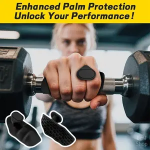 Ergonomic Rubber Hand Grip Non-slip Fitness Grip 2 Counts Set Exercise Machine Accessories for Home Gym Workout Comfortable Home Gym Equipment