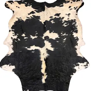 Grade A Authentic Cowhide Rug, Hand-Selected Chromium-Tanned, 7ft+ Western Style Rug for Wall Decor and Upholstery