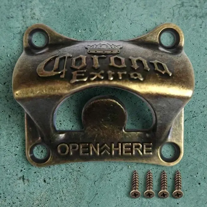 Corona Extra Beer Bottle Opener Wall Mount (w/ hardware) Mancave Garage Bar Patio Home Decor
