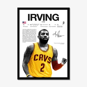Kyrie Irving Cavs Era Hardline Series Poster - Cleveland Basketball Art - Modern Wall Decor - Gift for Fans [UNFRAMED]