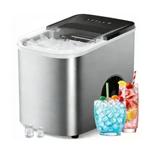Portable Countertop Ice Maker - Fast 3.5Mins Ice, Self-Cleaning, 38lbs/Day, Perfect for Home/RV/Parties