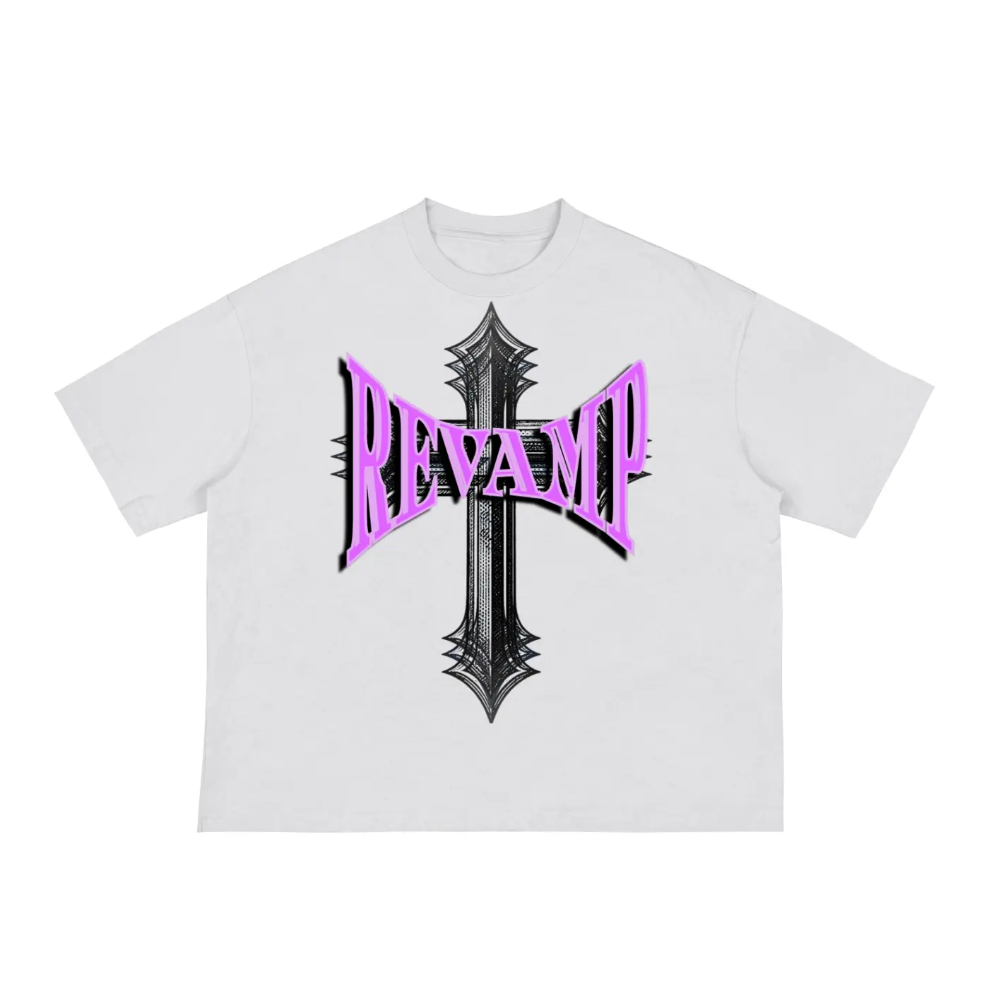 REVAMP Magenta Loose Boxy Tee