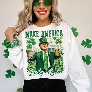 Make America Lucky again Sweatshirt, T-shirt, St Patricks Day Shirt