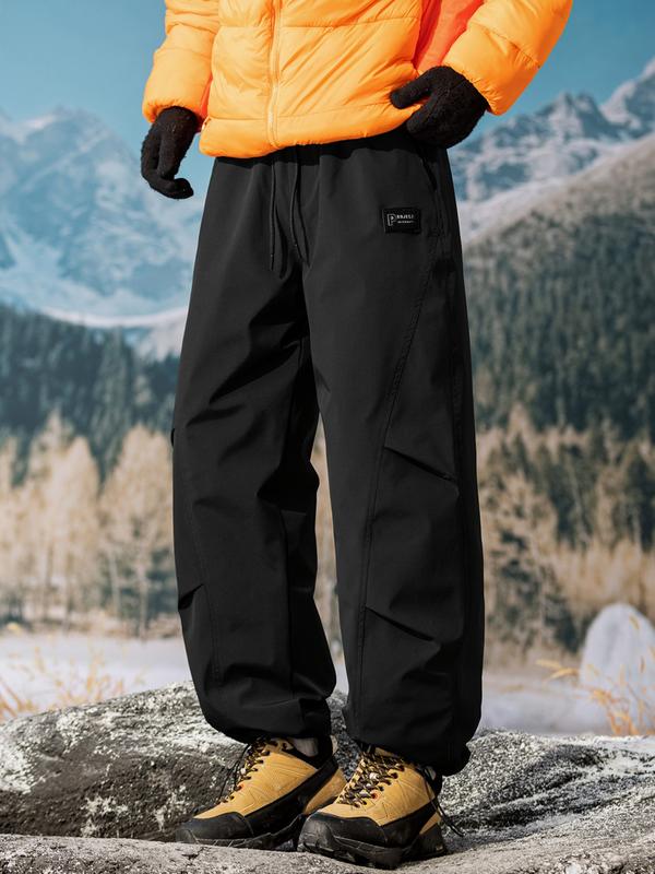 Men's Ultra-Thick Fleece Graphene Heated Winter Ski Pants, Essential Snowboarding Gear, Warm and Comfortable Winter Clothing