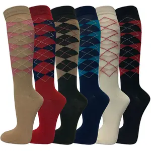 COUVER Women's Colorful Variety Design Assorted Knee High Fashion Stocking Socks Womenswear, Soft, Statement, Stretchy