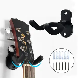 1Set Metal Guitar Wall Mount 1/2/3/4 Pack, U-Shaped Guitar Wall Hanger Mount, Guitar Holder Hook Stand Wall for Acoustic, Electric Guitar, Banjo, Bass, Gift for Guitar Player