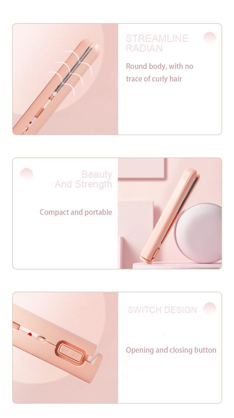 USB Power Portable Hair Styler: 2-in-1 Mini Flat Iron & Curling Wand for Travel, Quick Touch-Ups, and Bangs | Fast Heating, Dual Voltage, Perfect for On-the-Go, Dorm Room, and Small Bathroom Use plancha de cabello USB Power Portable Hair Styler: 2-in-1 Mini Flat Iron & Curling Wand for Travel, Quick Touch-Ups, and Bangs | Fast Heating, Dual Voltage, Perfect for On-the-Go, Dorm Room, and Small Bathroom Use plancha de cabello