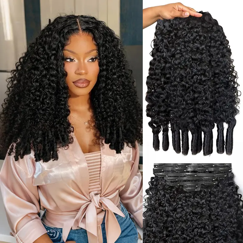 Mscoco Seamless & Invisible Clip-in Human Hair Extensions Beginner Friendly Yaki Straight & Body Wave & Silky Straight & Burmese Curly Human Hair For Black Women #sohochic