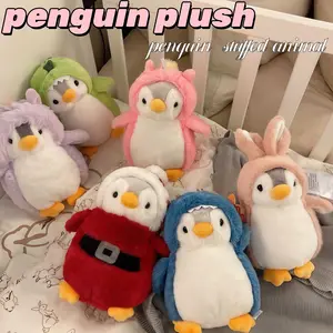 Cute Transforming Penguin Plush Toy, Soft Stuffed Doll, Kawaii Stuffed Animals, Soft, Home Decor, Perfect Gift for Friends and Family, Adorable Decoration