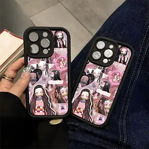 Demon Slayer Nezuko Kawaii Anime Chamoru Case Compatible with iPhone 11/12/13/14/15/16 Pro Max Plus | Perfect for Anime Lovers