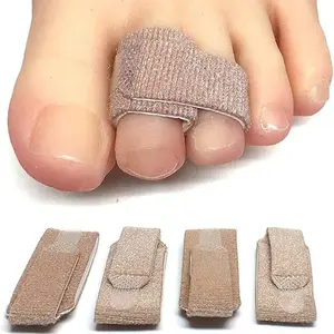 Women & Men Hammer Toe Corrector, Reusable Fabric Wrap, Broken Toe Protection, Buffer Toe Splint, Straightening Device, Foot Care, 4 Pack (osfm, )