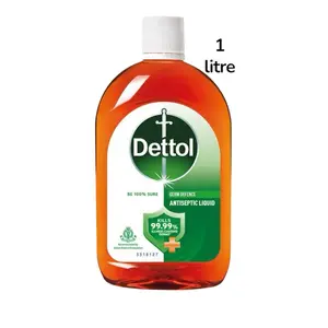Dettol Original Liquid Pine Scent 1 Litre Bottle - 99.99% Germs Defense Liquid