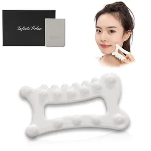 InfiniteRelax Advanced Ceramic Gua Sha Facial Tool, Skin Care Gift for Women Men, Face Body Guasha Massage Tool (Facial Massager) Comfort Muscle Roller Stick
