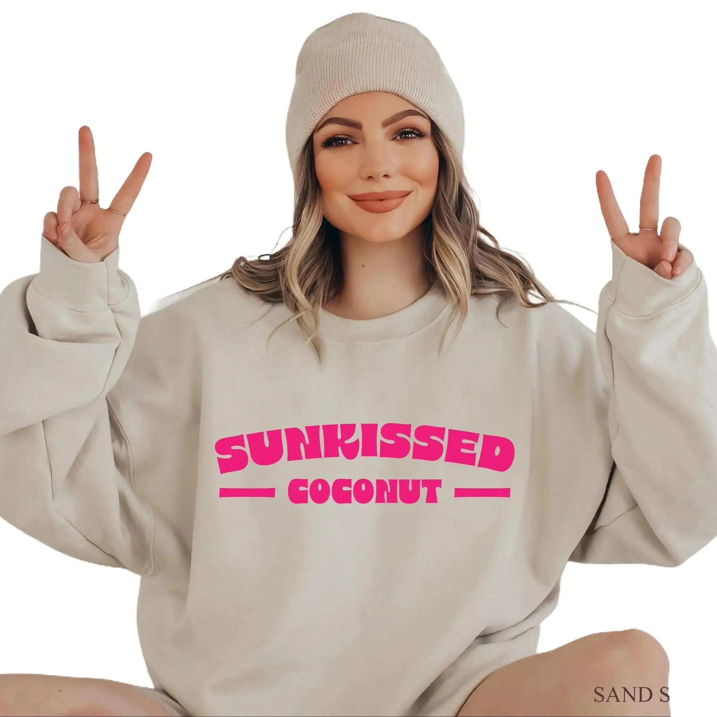 Sunkissed Sweatshirt, Women's Summer Shirt, Summer Clothing For Teens, Coconut Girl Shirt, Beach Tshirt For Girls, Best Friend Gift, G8555