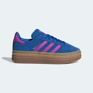 adidas Gazelle Bold Bold Blue Lucid Pink (Women's) Women's Authentic Shoes Footwear Sneaker Trainer Comfortable Walking Fashion Trending Gift