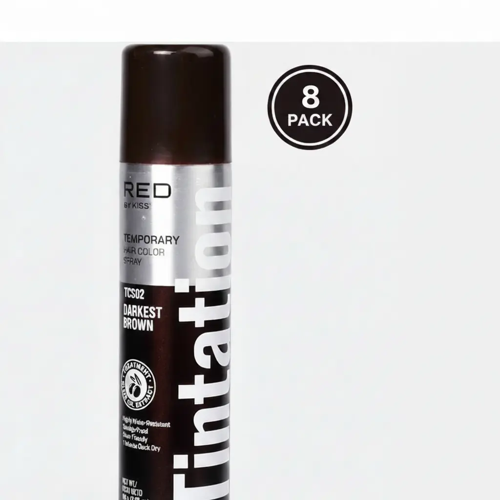 8 Pack Tintation Color Spray TCS02 Darkest Brown