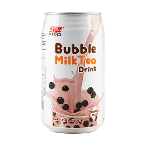 RICO Original Bubble Tea Drink - Authentic Taiwanese Pearl Milk Tea, 350ml Ready-to-Drink Boba Beverage