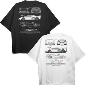 Drive in Style: Car-Themed T-Shirts, Aventador SVJ T-Shirt, Aventador SVJ Technical Specs T-Shirt, Racing Shirt, Sport Car Shirt Menswear Top Cotton